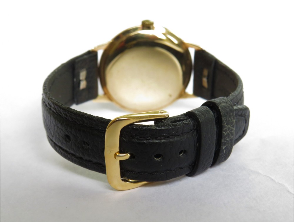 Gents 9ct gold Bernex wrist watch, 1966 View V