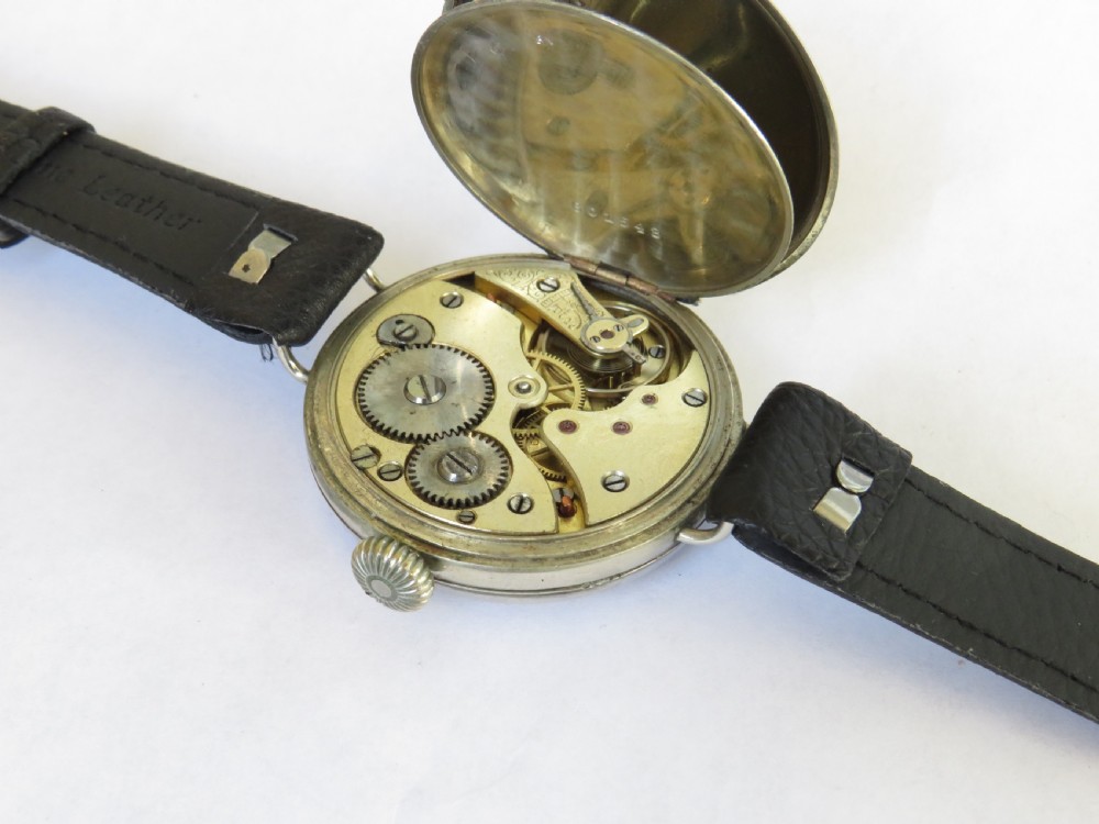 Gents large antique Jupiter trench watch View II