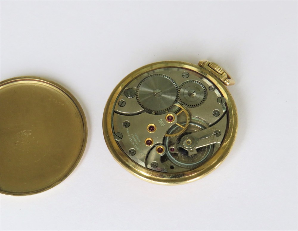 1940s Longines stem winding pocket watch View III