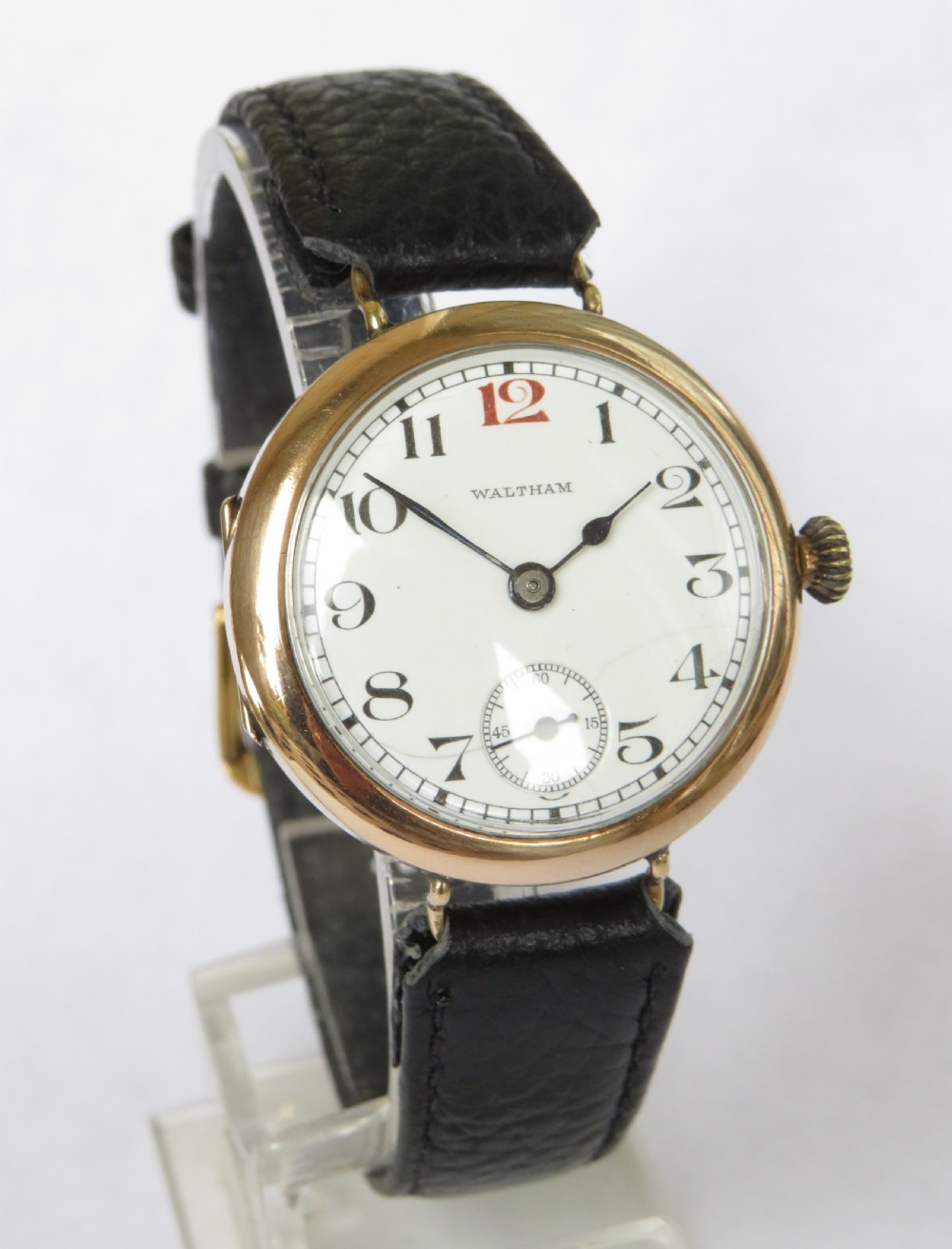 Antique rose gold filled Waltham wrist watch View II