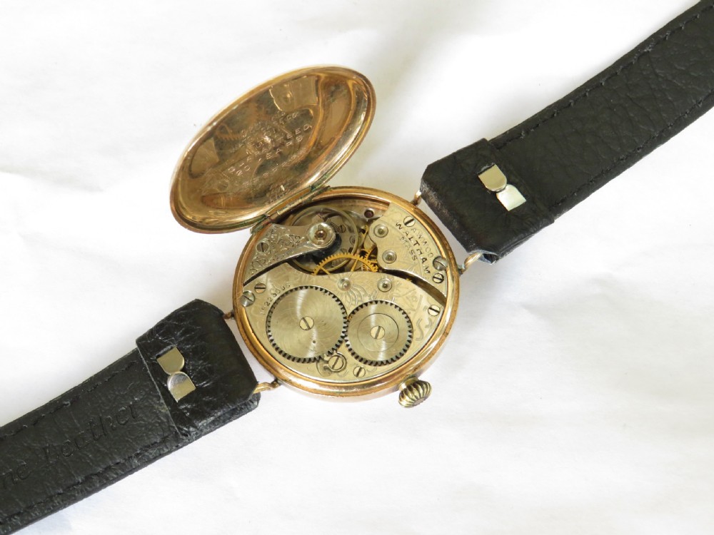 Antique rose gold filled Waltham wrist watch View III