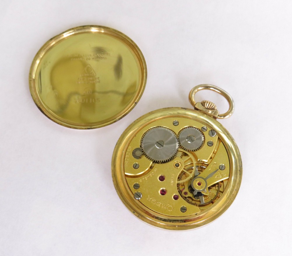 1930s Omega Art Deco pocket watch View III