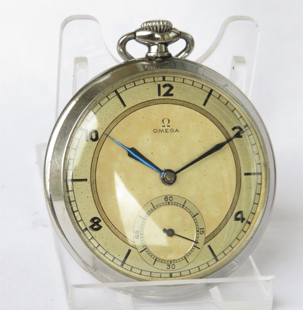 1937 Omega Art Deco pocket watch View II