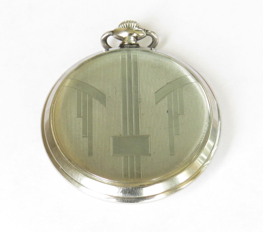1937 Omega Art Deco pocket watch View IV