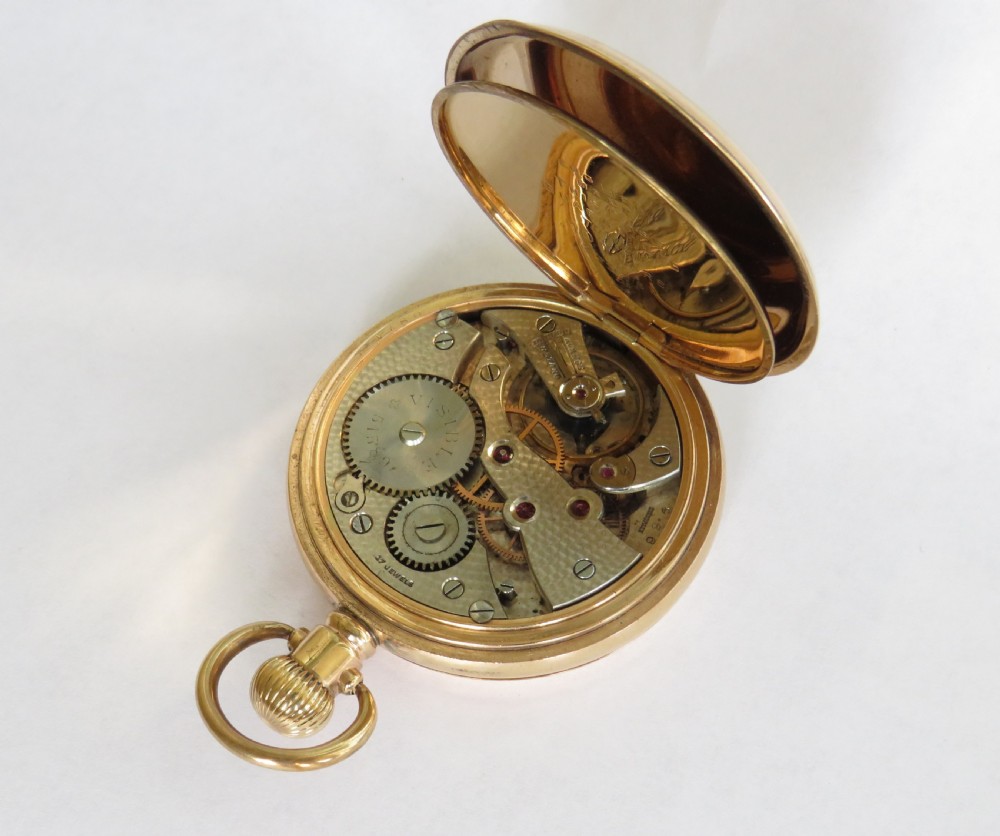 1930s Visible full hunter pocket watch View III