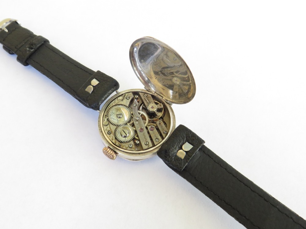 WW1 era silver trench watch View III