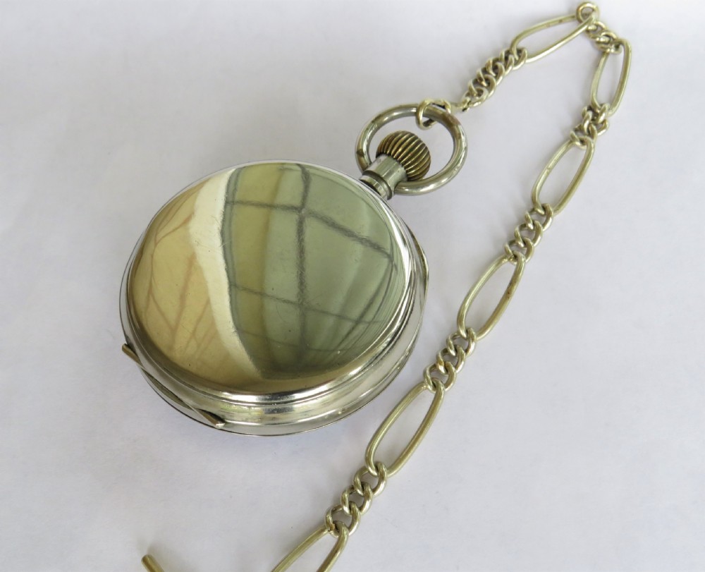 Antique Doxa goliath pocket watch and chain View IV