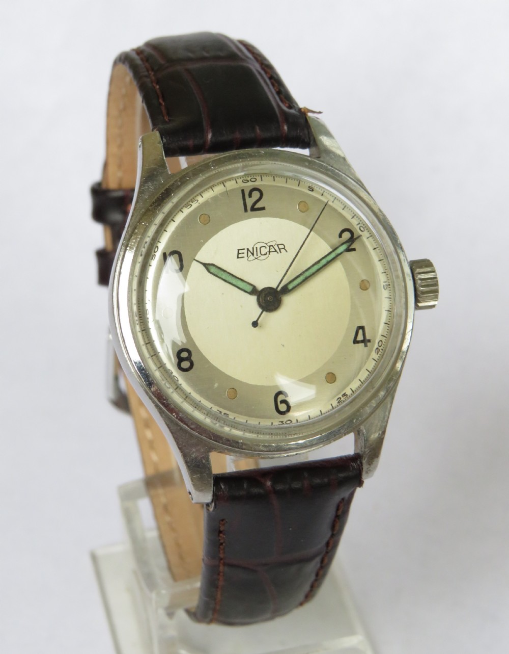 Gents 1940s Enicar wrist watch View II