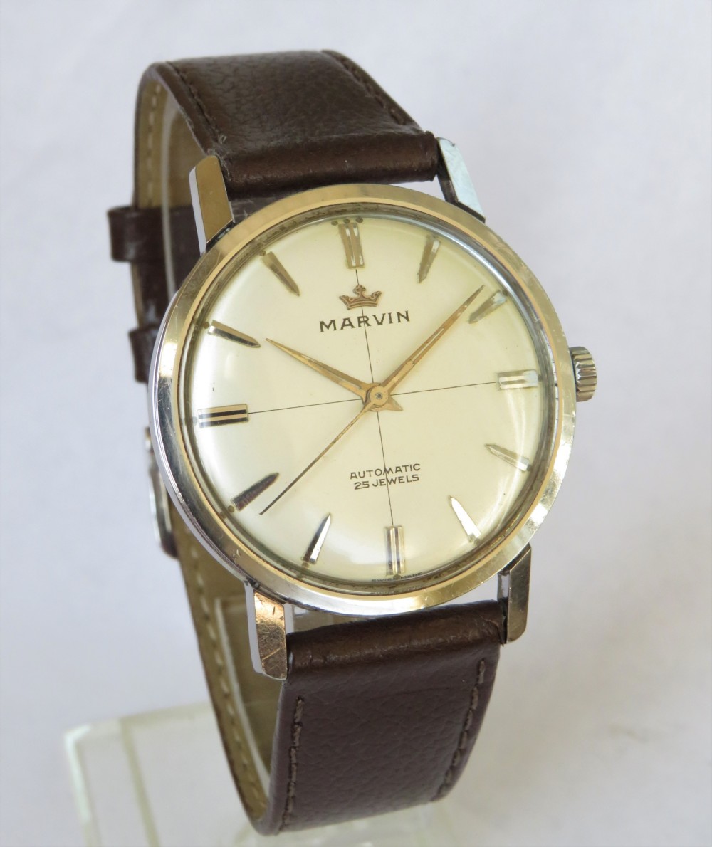 Gents 1960s Marvin automatic wrist watch View III