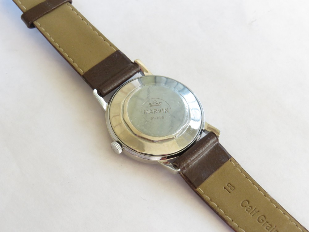 Gents 1960s Marvin automatic wrist watch View V
