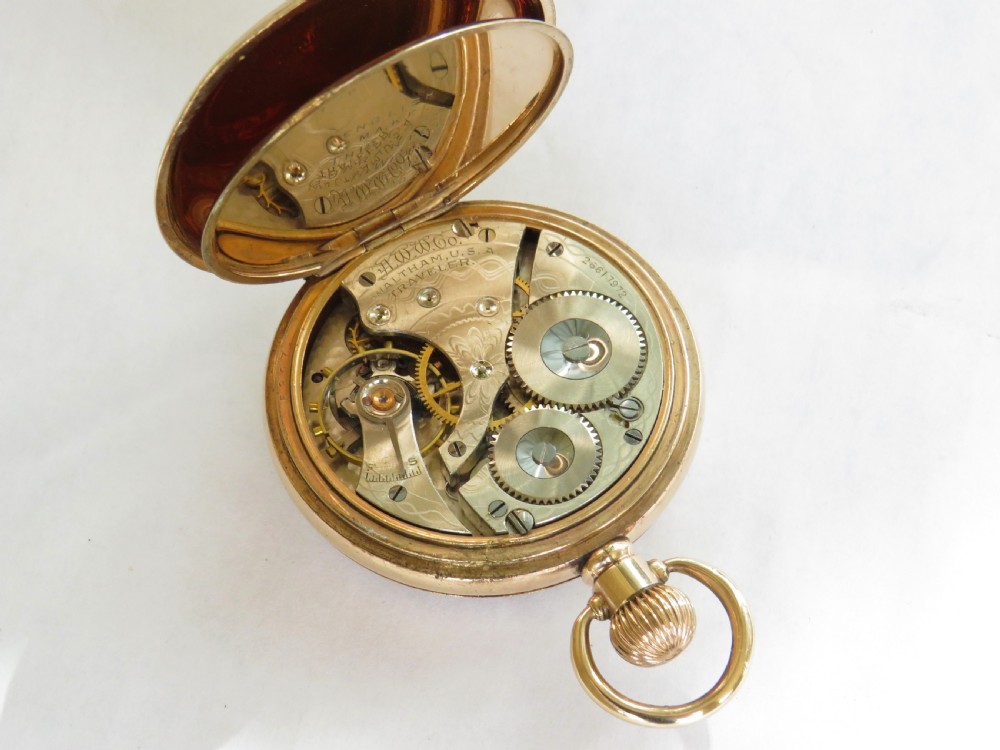 1928 Waltham Traveler pocket watch View V