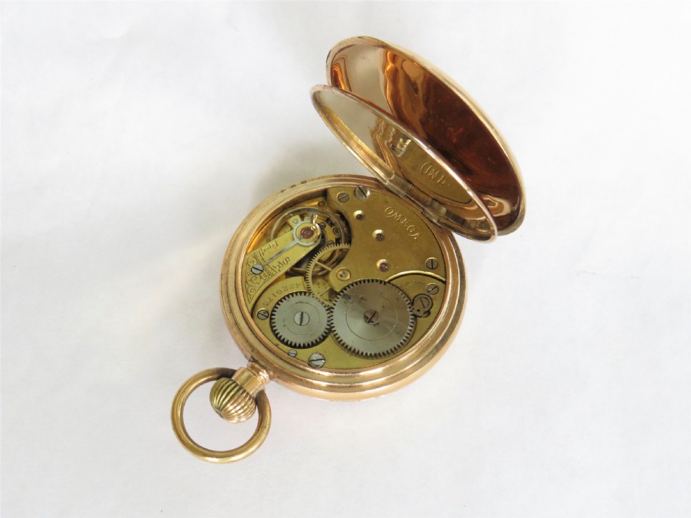 Antique Omega pocket watch, 1913 View III