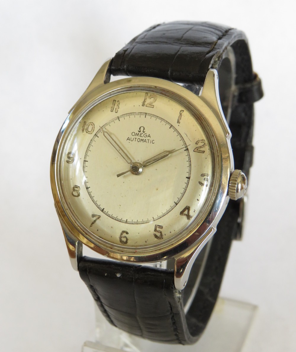 Gents 1940s Omega bumper automatic wrist watch