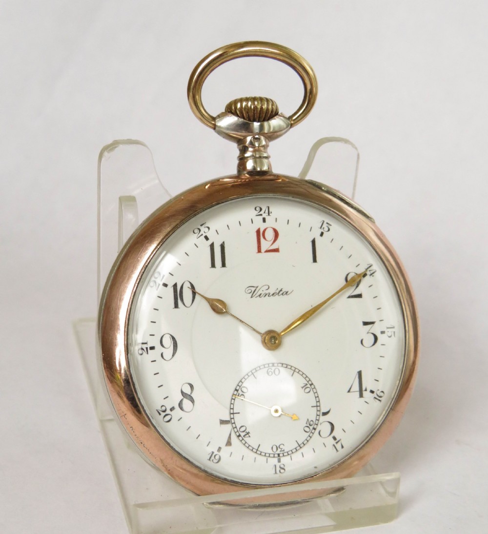Antique silver Vinéta pocket watch View II