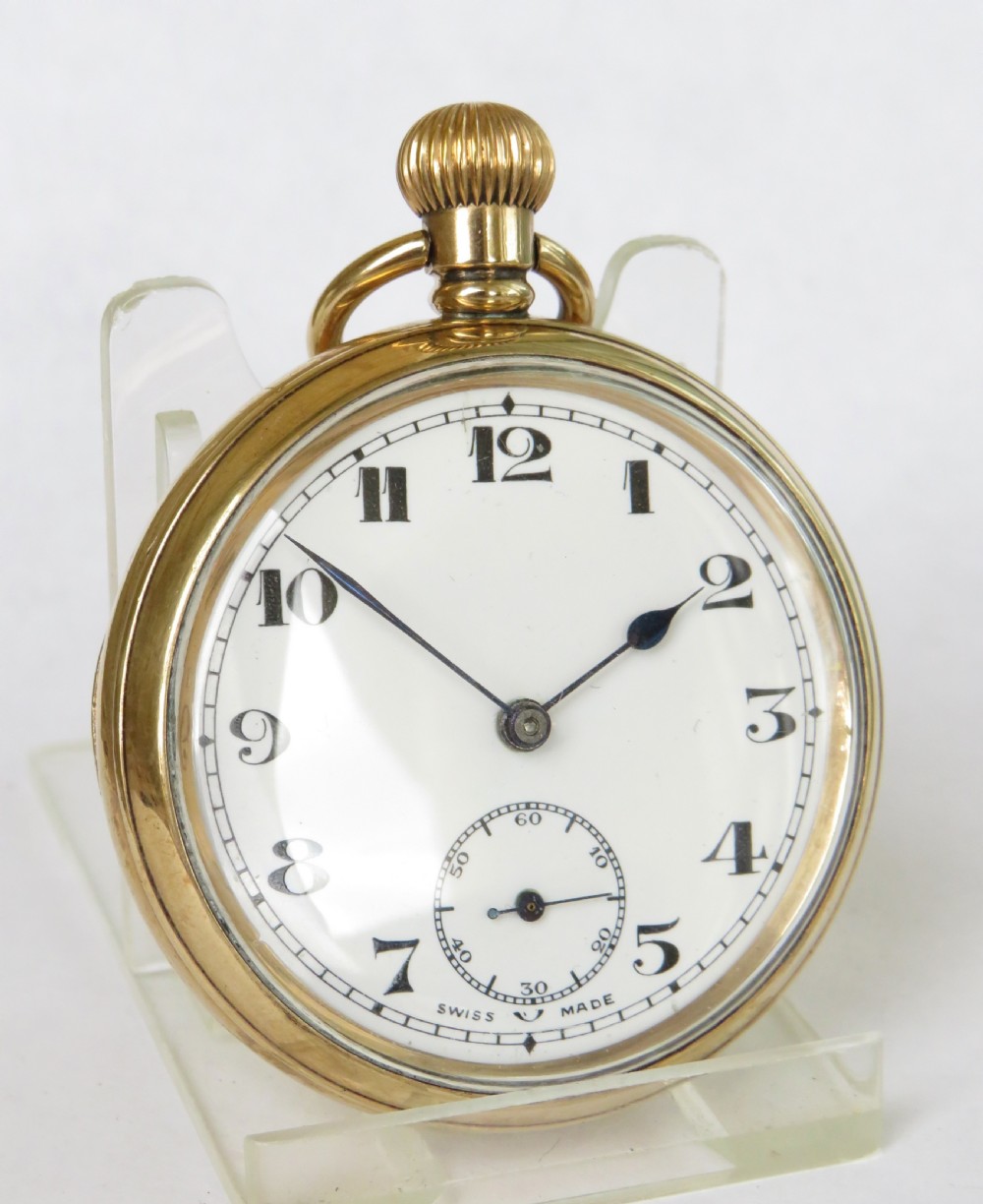 1930s Swiss pocket watch, engraved WG View II