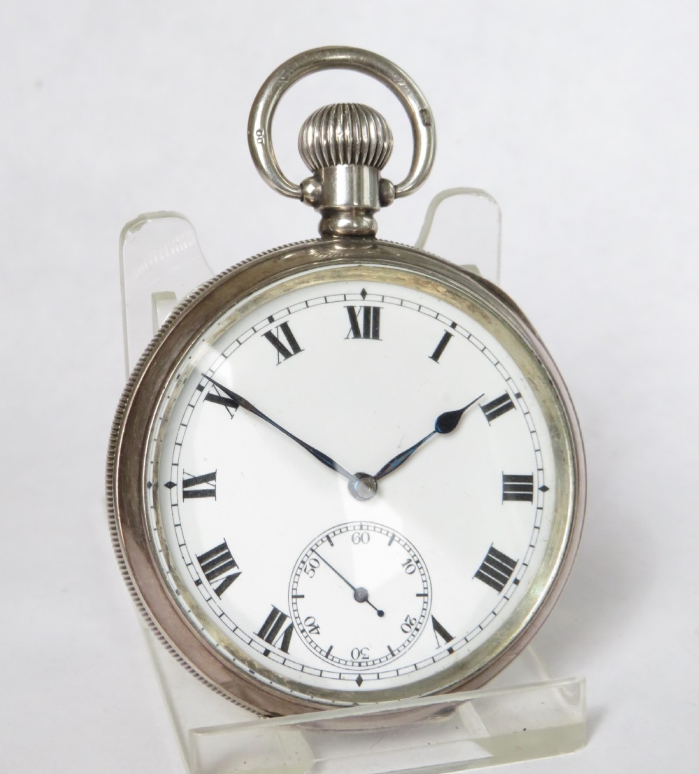 Antique silver Limit pocket watch, 1918 View II