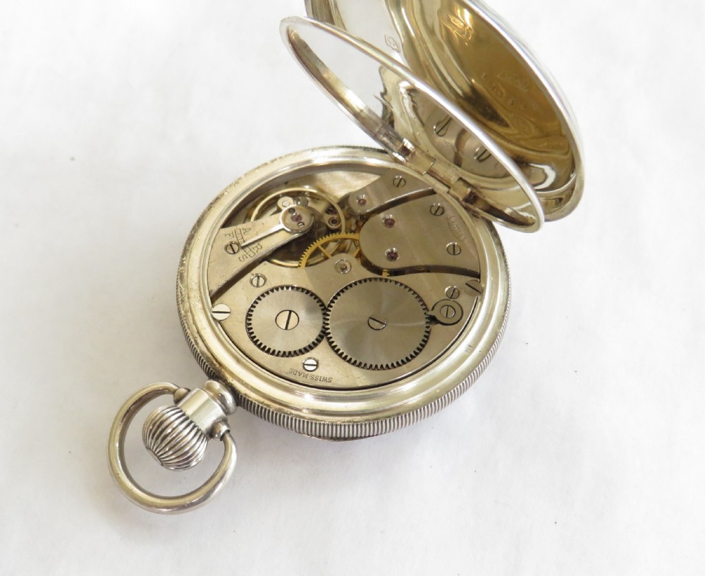 Antique silver Limit pocket watch, 1918 View III