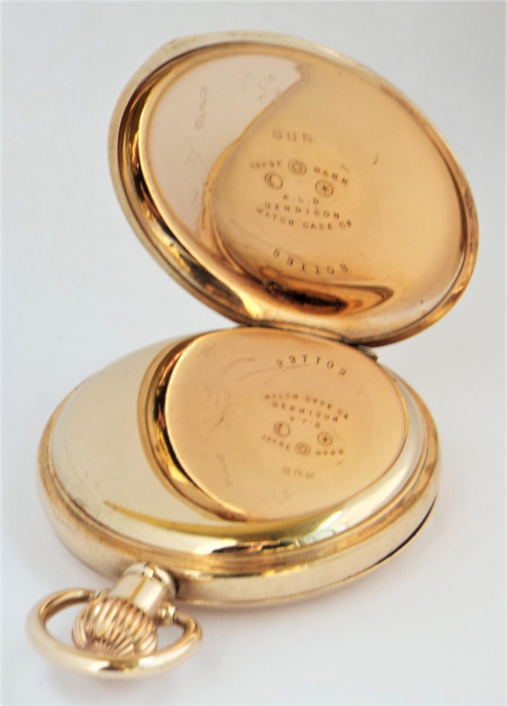 Antique 1903 Waltham full hunter pocket watch. View IV
