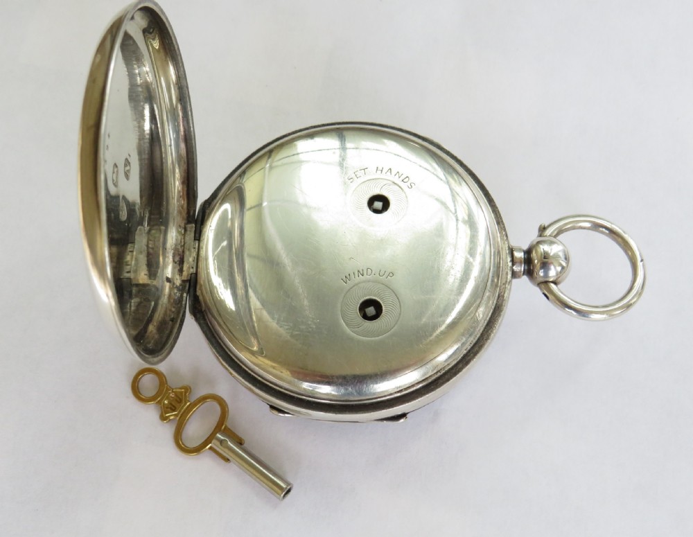 Antique silver centre seconds chronograph, 1896 View III