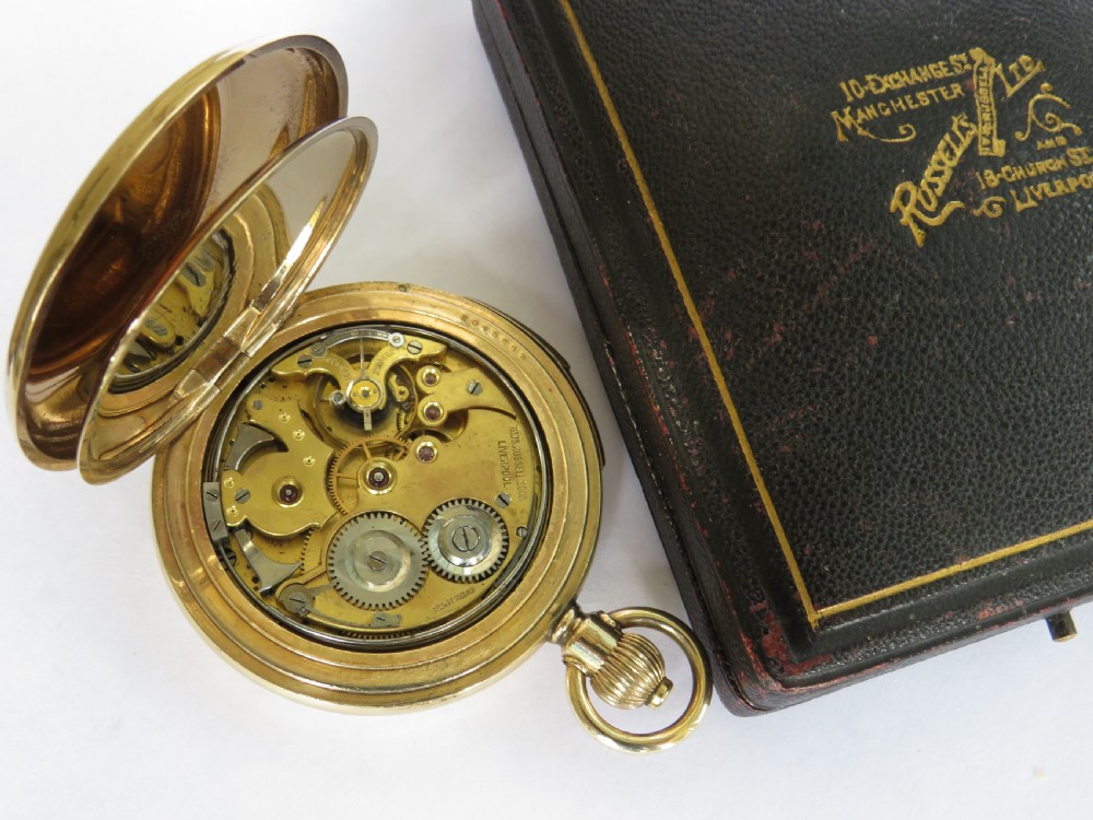 Quarter repeater full hunter pocket watch, Thomas Russell & Son View II