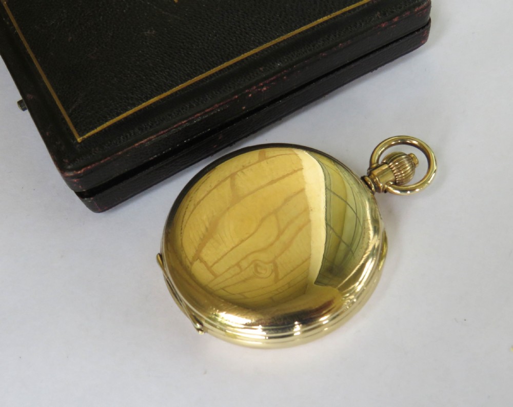 Quarter repeater full hunter pocket watch, Thomas Russell & Son View V