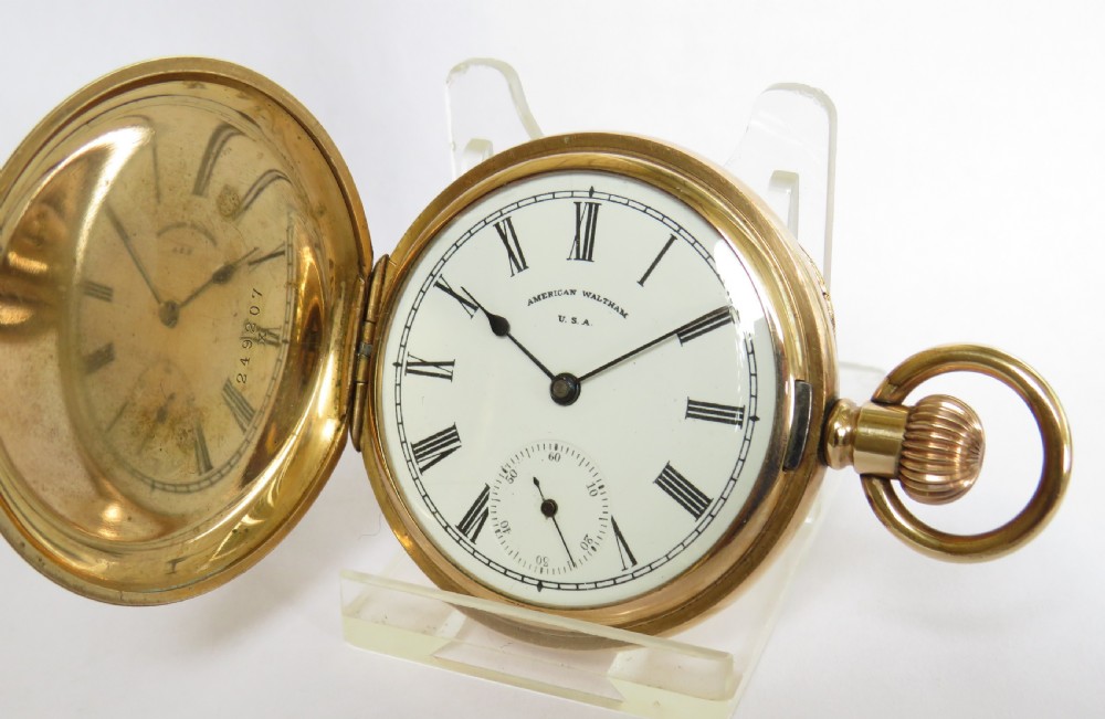 Waltham Traveler full hunter pocket watch, 1900