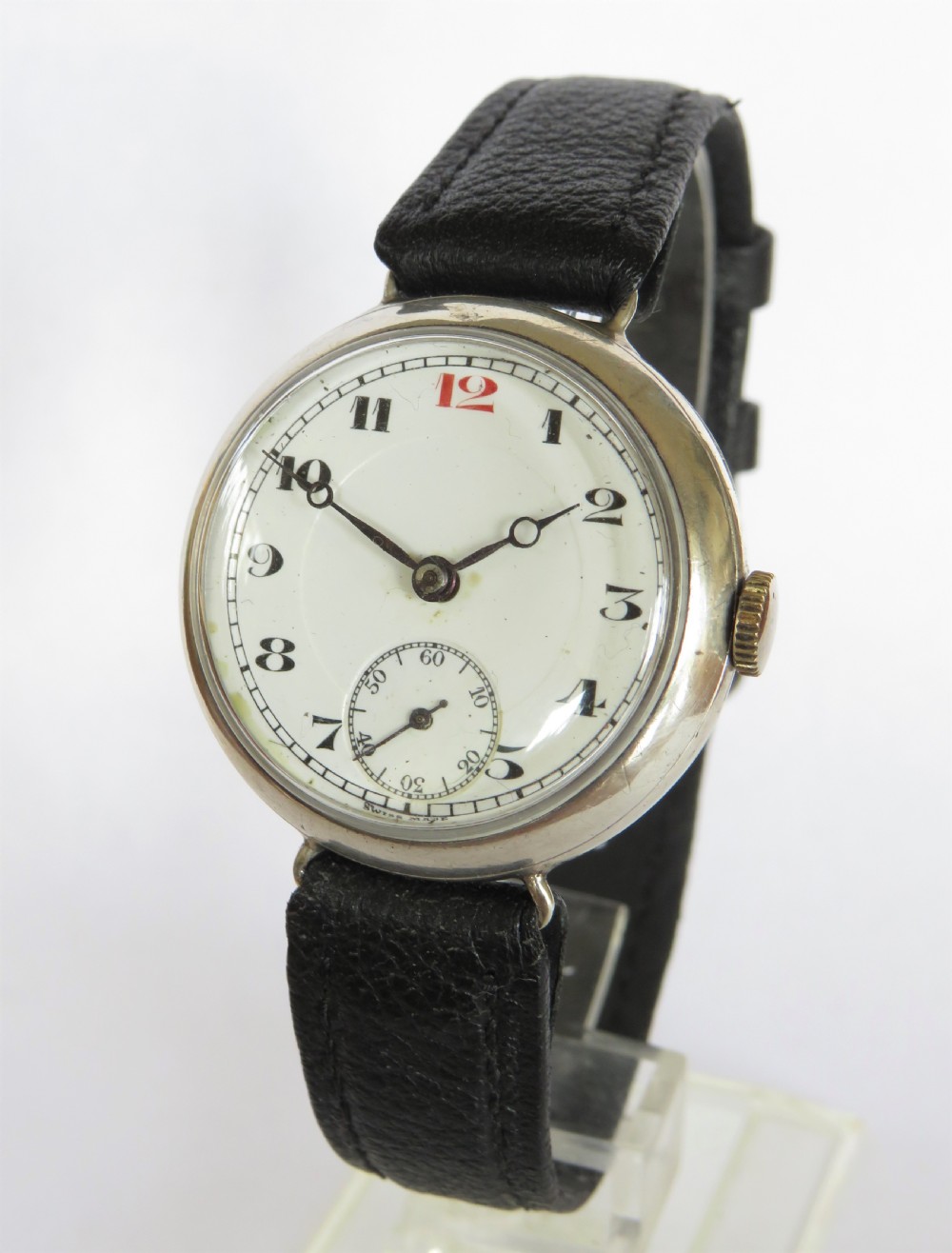Antique silver wrist watch, 1927