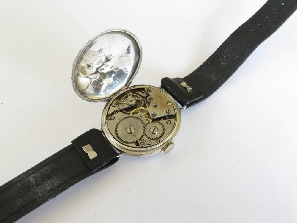 Antique silver wrist watch, 1927 View III