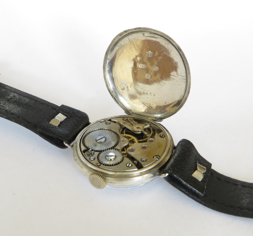 Antique silver wrist watch, 1927 View IV