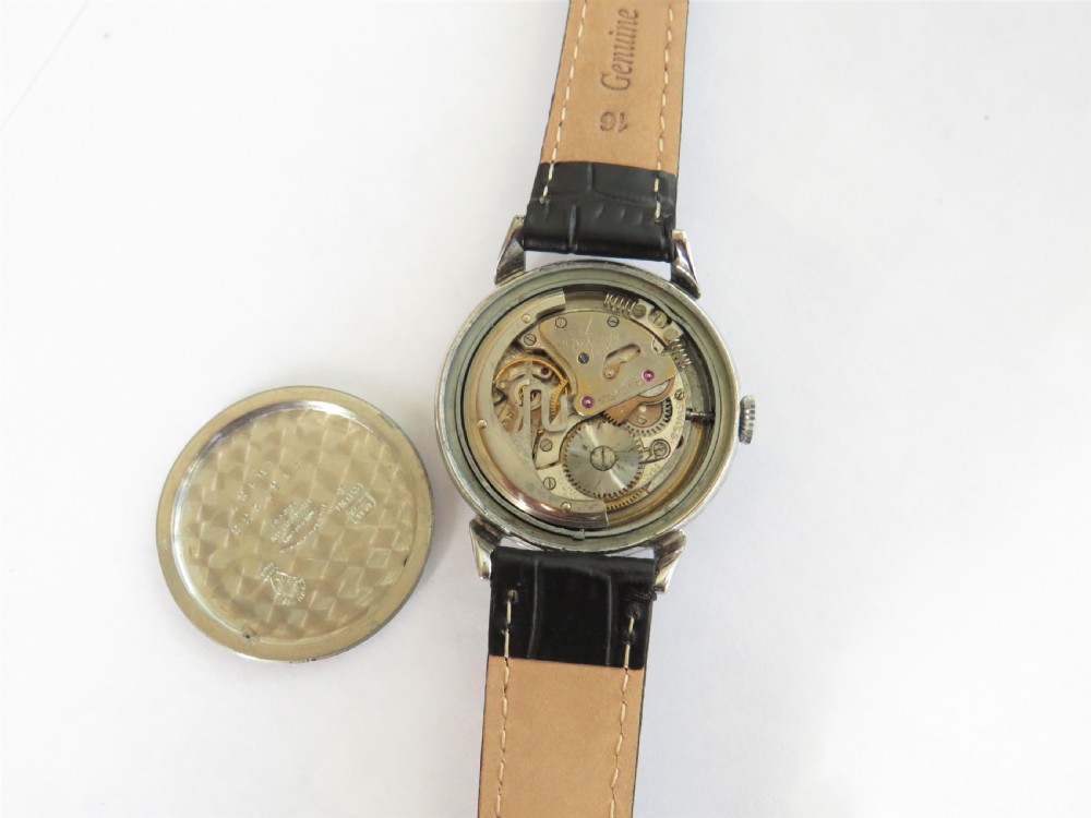 Gents 1950s Movado automatic wrist watch View IV