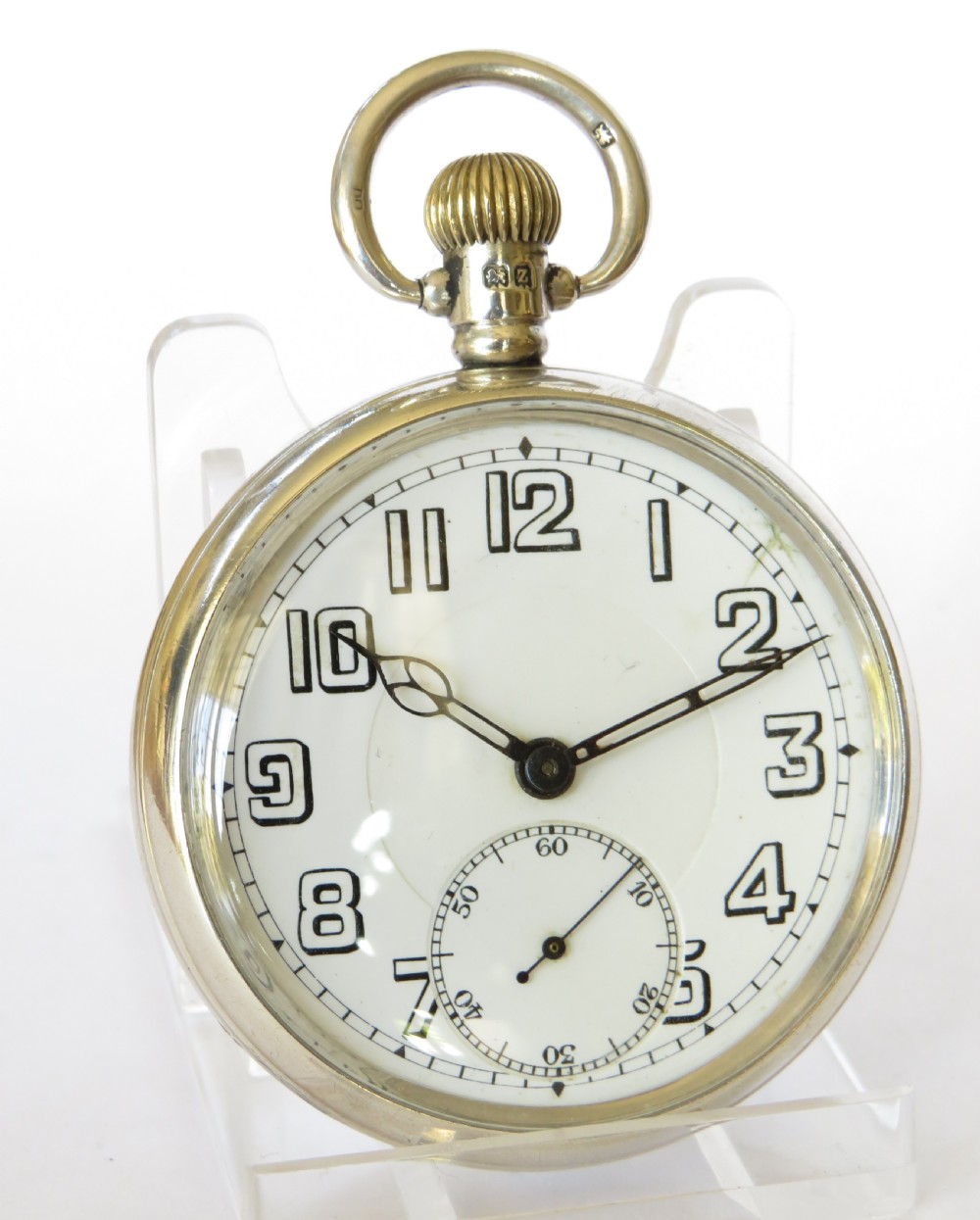 1924 silver Syren pocket watch View II