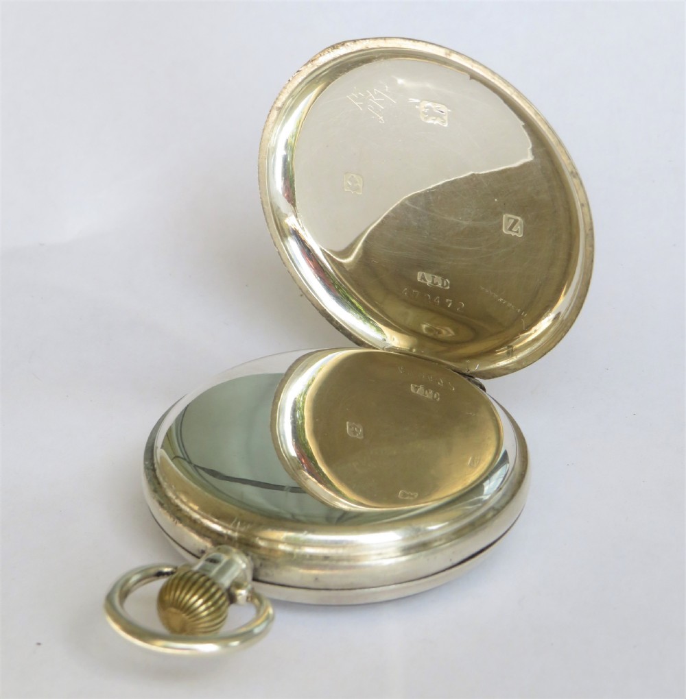 1924 silver Syren pocket watch View IV