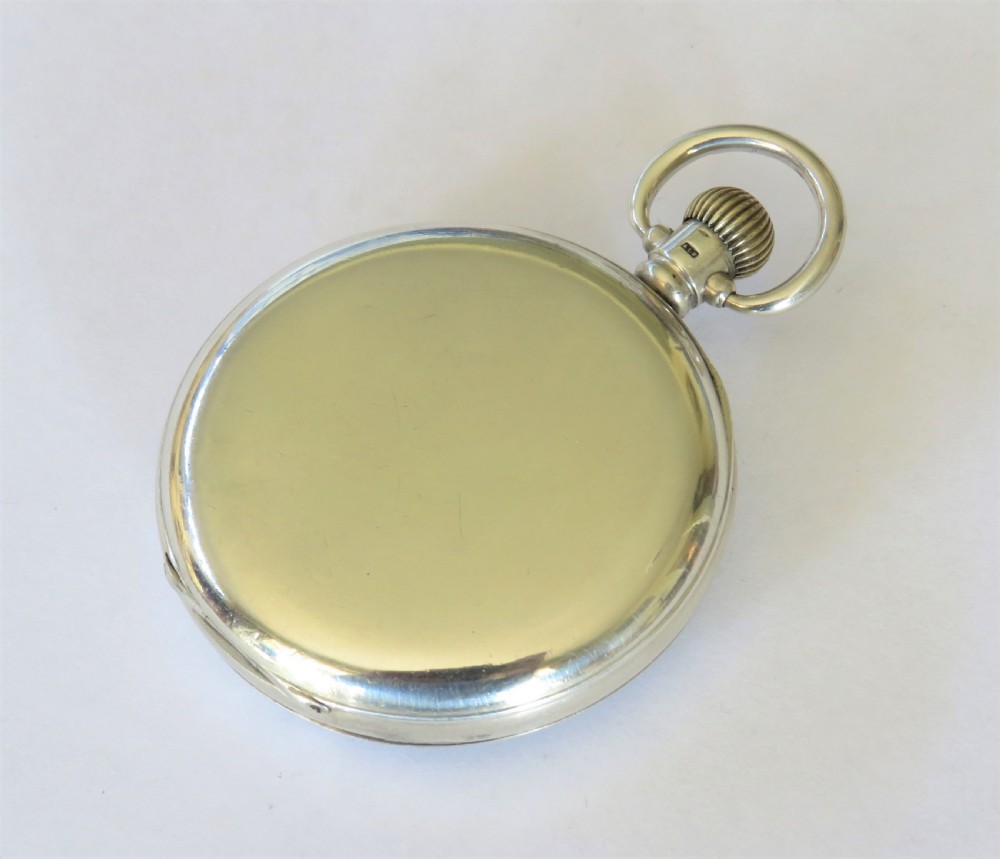 1924 silver Syren pocket watch View V