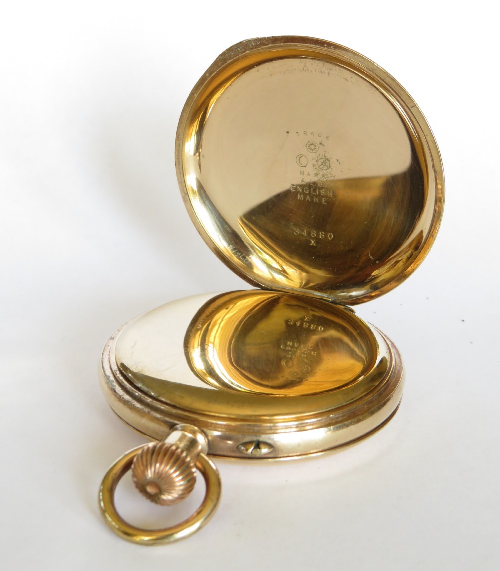 Antique Cyrus full hunter pocket watch by Thommen View III