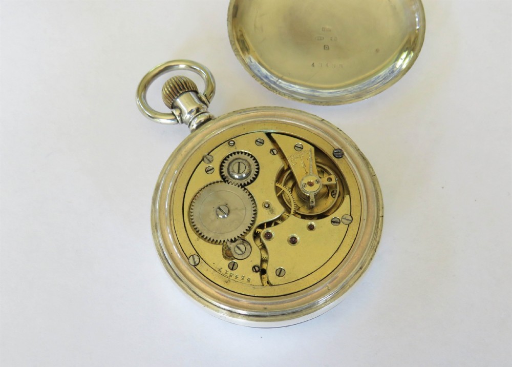 Antique 1919 silver pocket watch View III