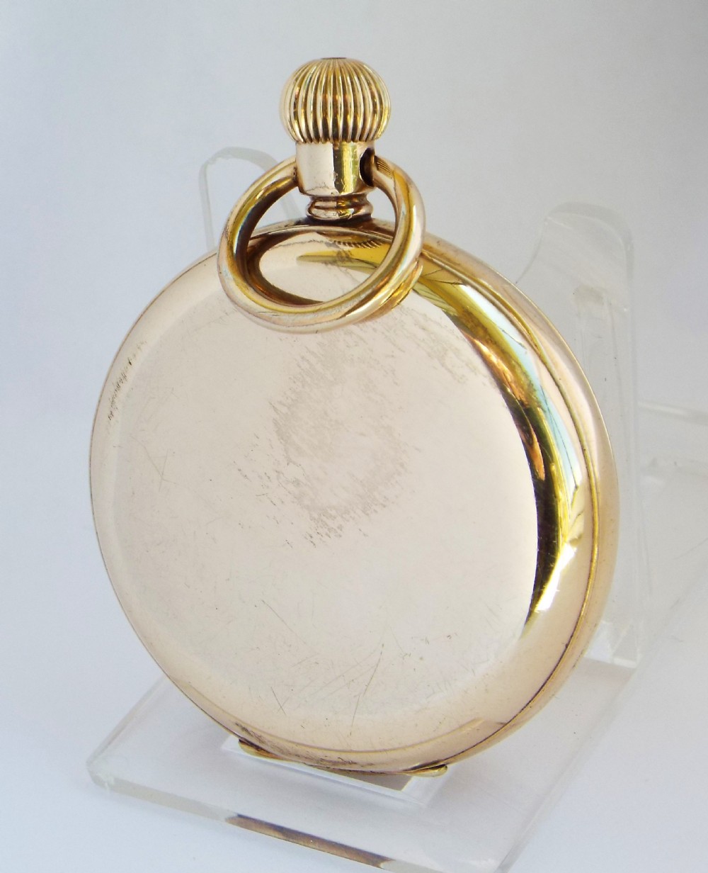 A 1920s Minerva full hunter pocket watch. View III