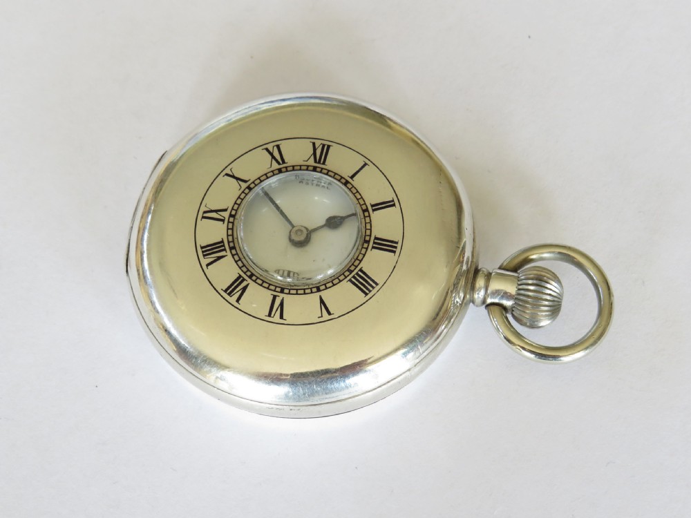 1932 silver Coventry Astral hunter pocket watch