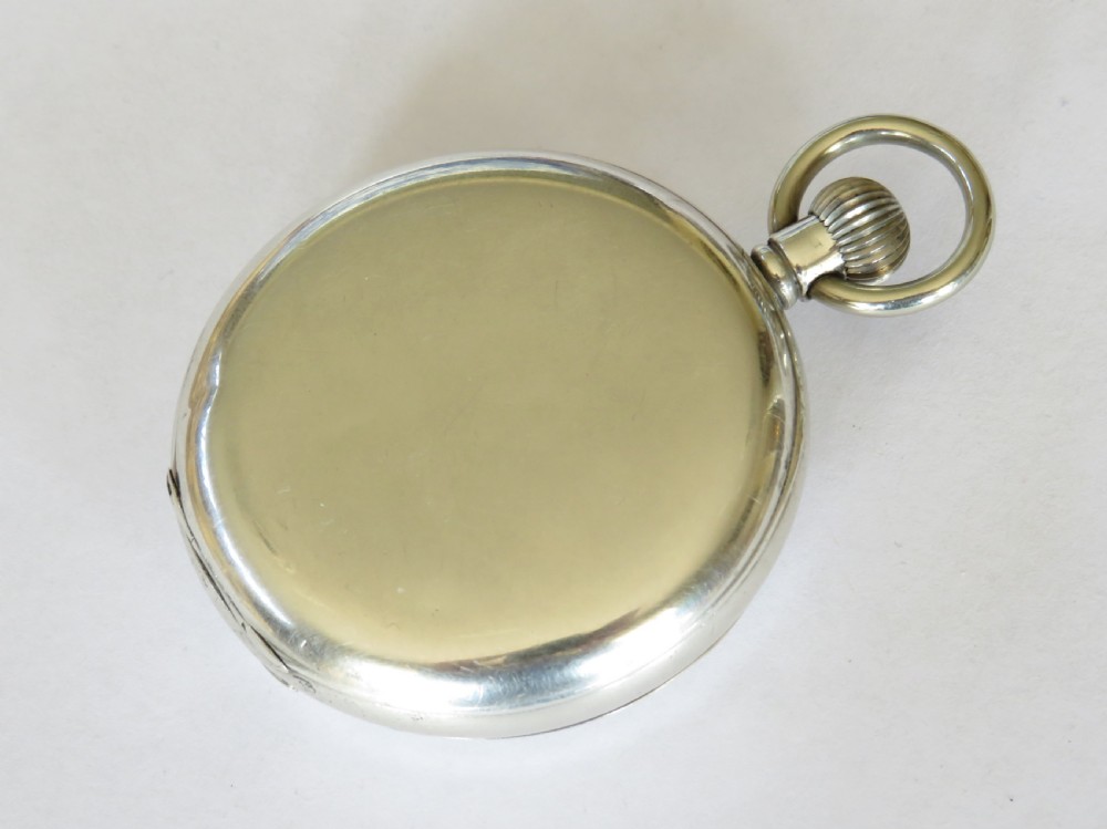 1932 silver Coventry Astral hunter pocket watch View V
