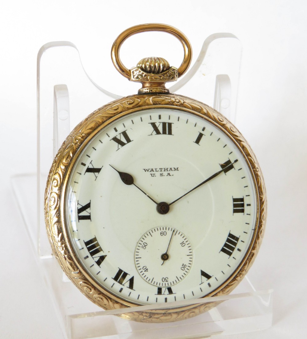 Antique 1922 Waltham pocket watch View II