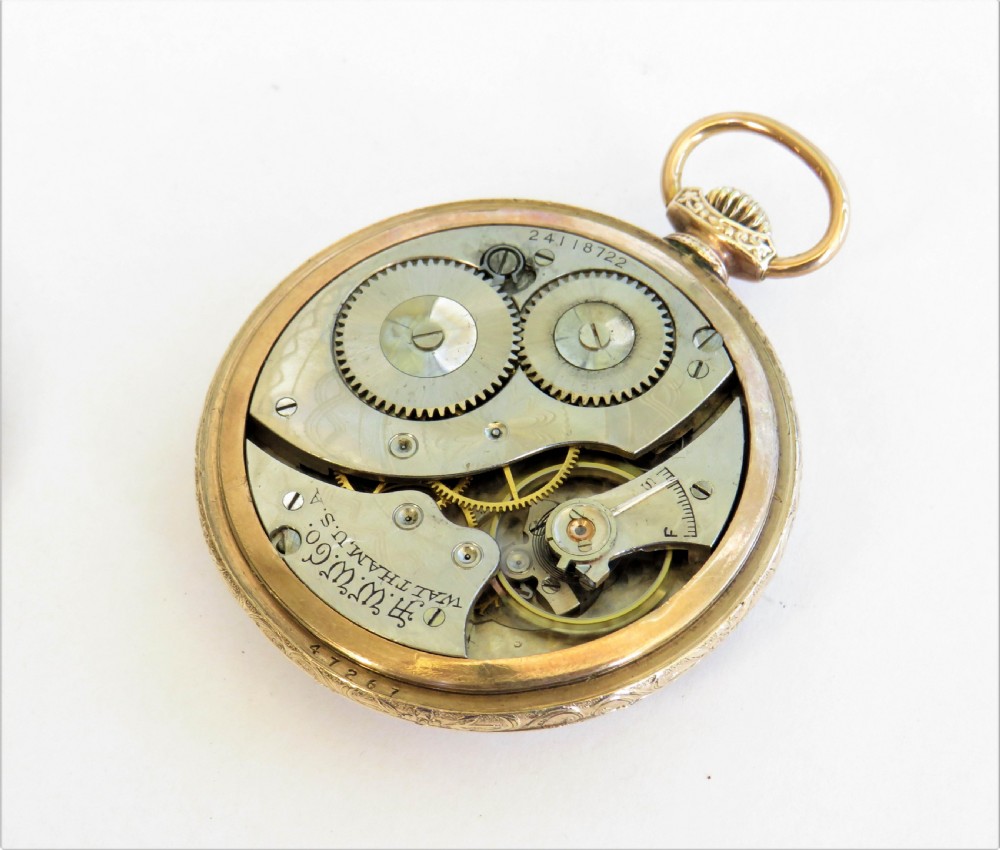 Antique 1922 Waltham pocket watch View III