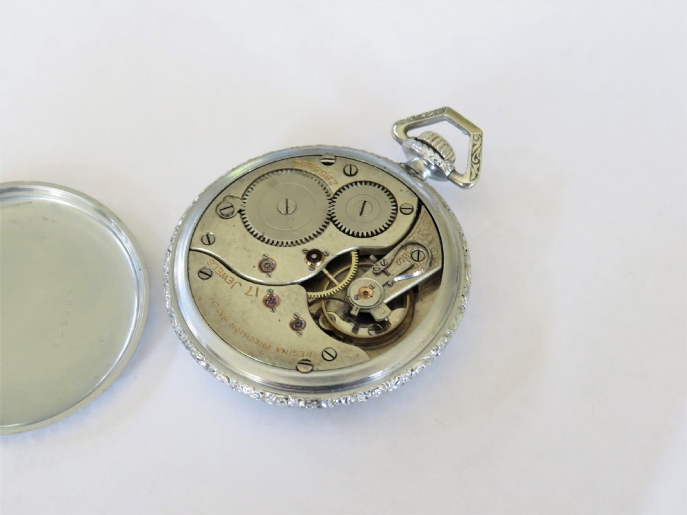 Antique Omega Regina Precision pocket watch View II