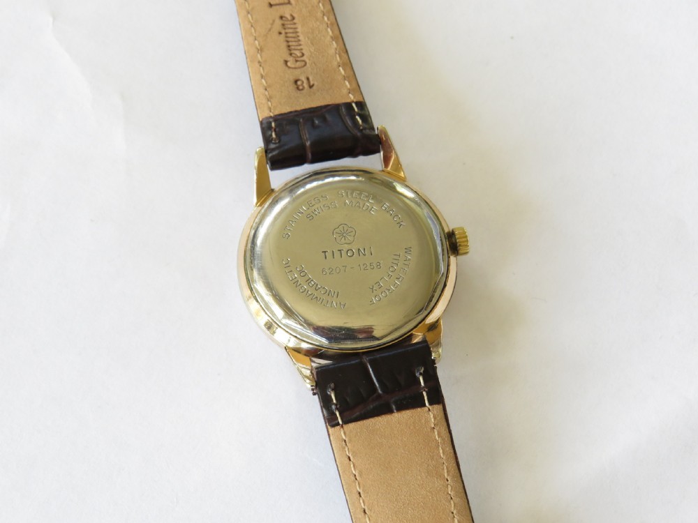 Gents 1950s Titoni Airmaster automatic wrist watch View IV