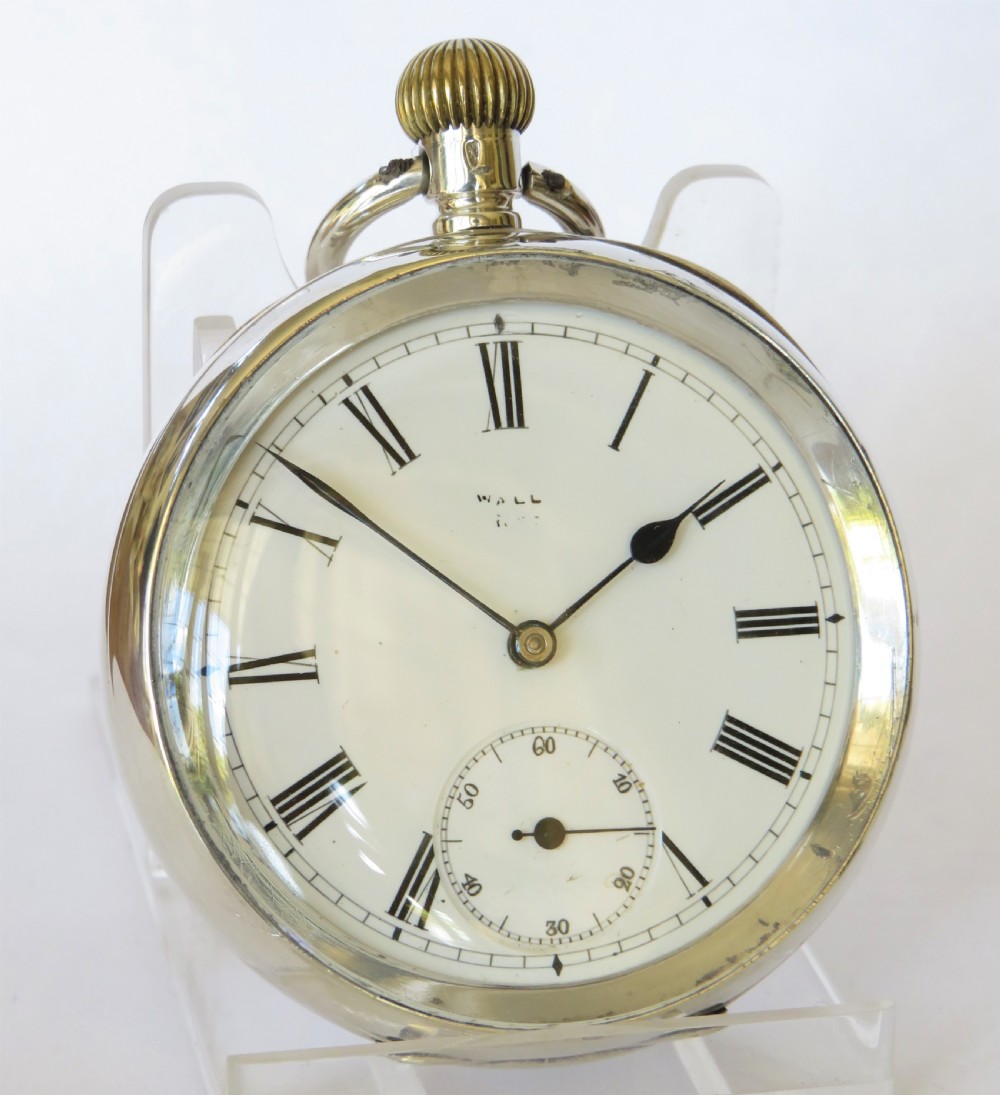 Antique silver Omega pocket watch, Transvaal War View II