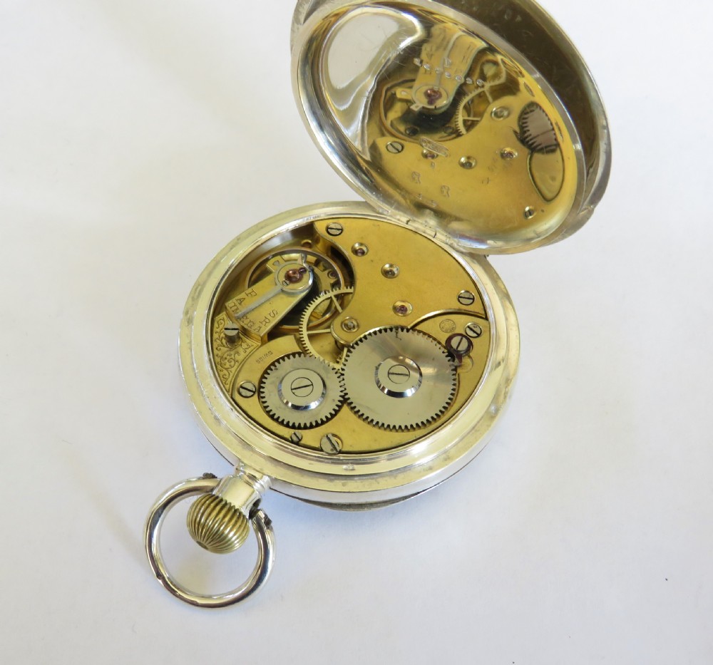 Antique silver Omega pocket watch, Transvaal War View III