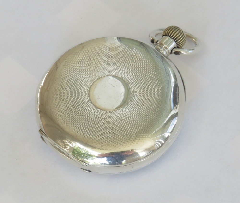 Antique silver Omega pocket watch, Transvaal War View V