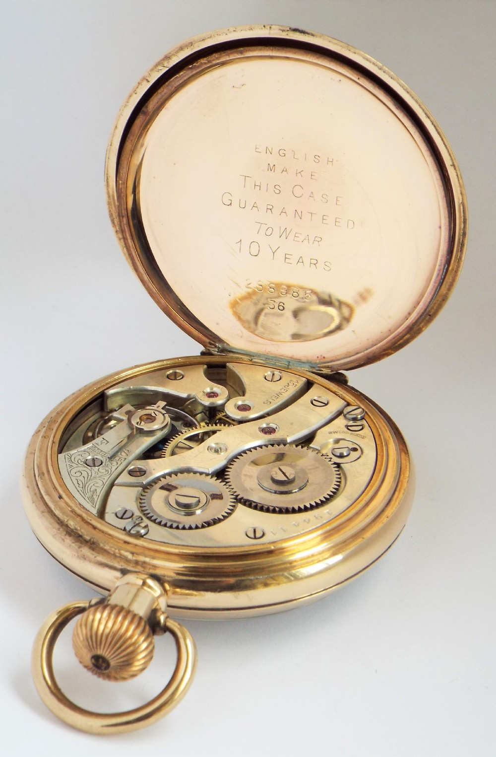 1920s Electa stem winding pocket watch. View IV