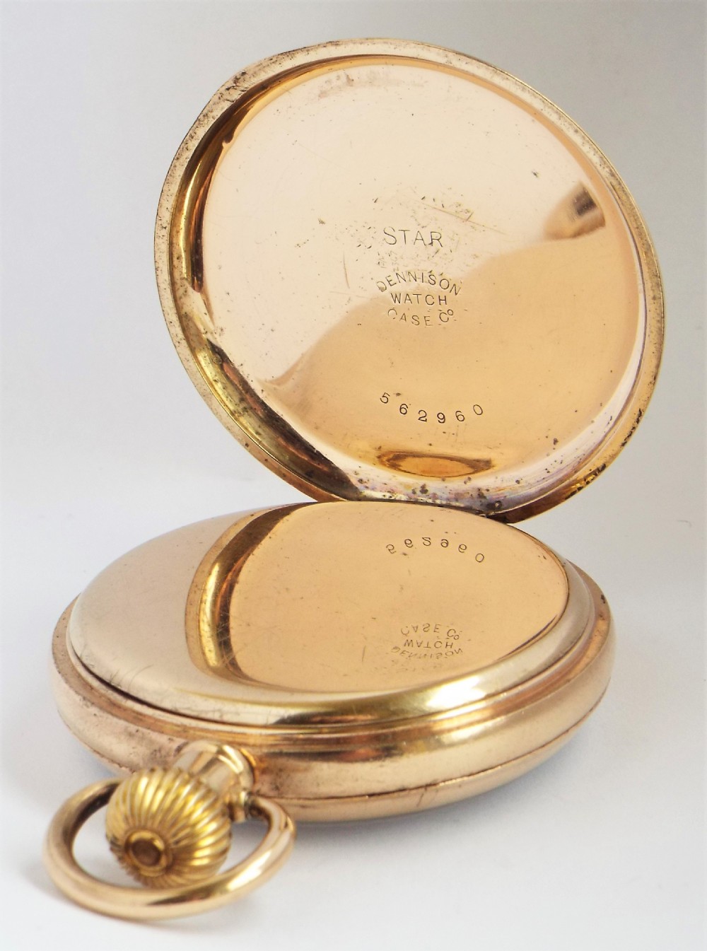 1930s Record stem winding pocket watch. View III