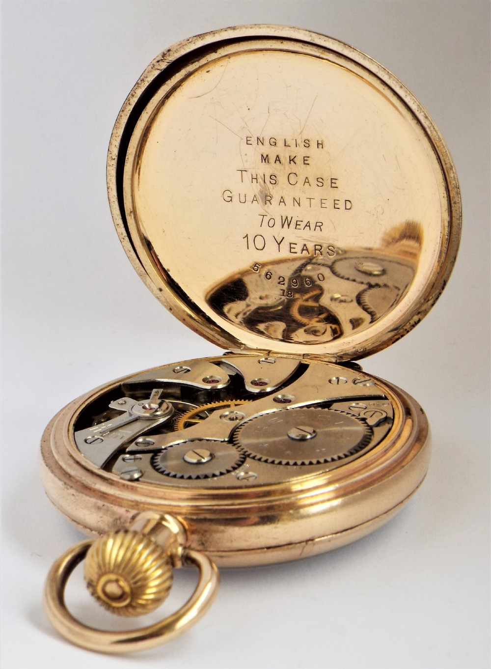 1930s Record stem winding pocket watch. View IV