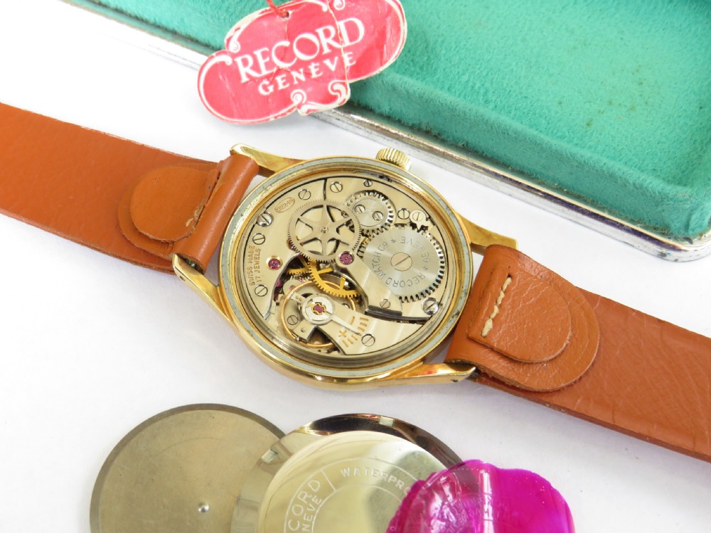Gents 1950s Record de Luxe watch, super condition View III
