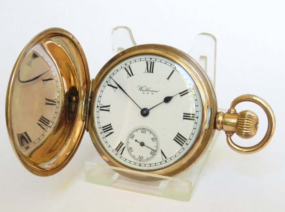 1928 Waltham Traveler full hunter pocket watch